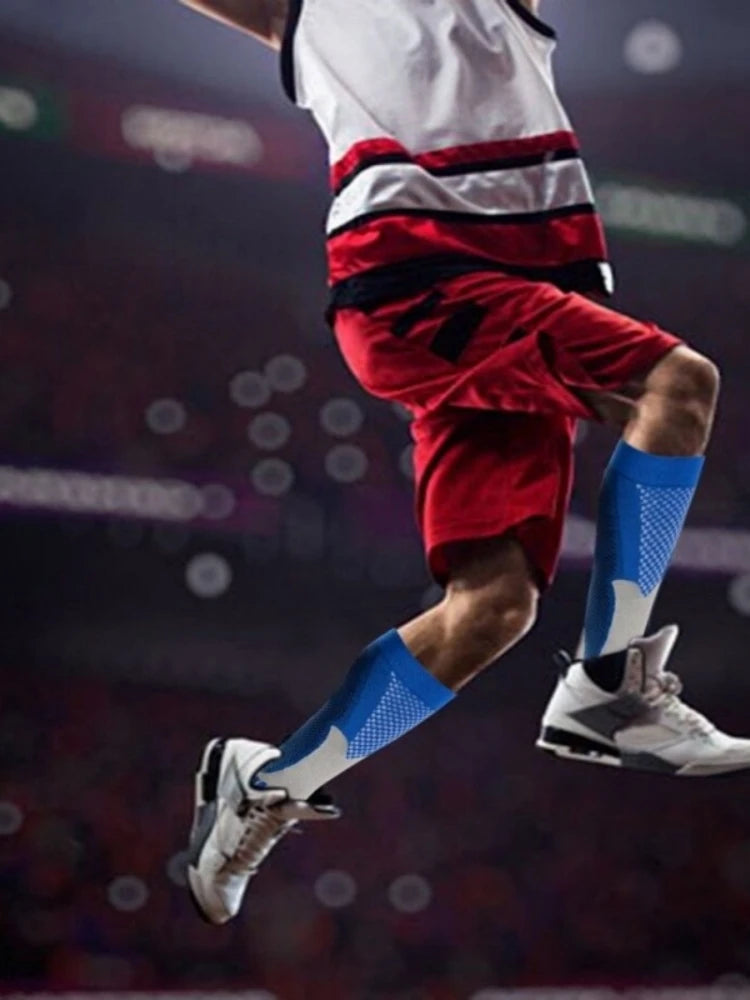 1 par de calcetines de compresión calcetines deportivos medias de enfermería médica previenen las venas varicosas calcetines embarazo enfermería atlético fútbol SOX