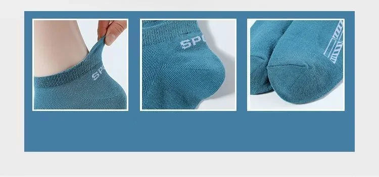 5 pares de calcetines tobilleros de alta calidad para hombre, calcetines deportivos de algodón transpirables, calcetines de malla informales atléticos de verano de corte fino corto Sokken talla 38-45
