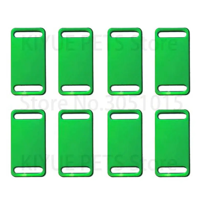 Etiquetas de identificación de aluminio para mascotas, placa de identificación grabada personalizada para perros, accesorios para Collar, 100 Uds., venta al por mayor.