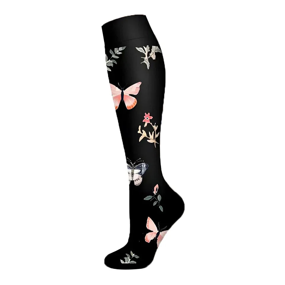 Nuevos calcetines de compresión deportivos para venas varicosas, calcetines médicos de nailon para enfermería, aptos para correr, saltar, antifatiga