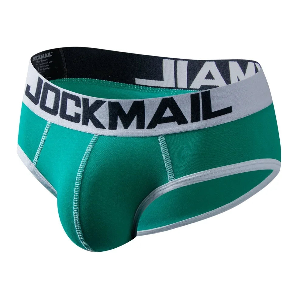 Calzoncillos sexis de marca para Hombre, Bikini, ropa interior masculina, Calzoncillos para Hombre, calzoncillos de algodón para Hombre, Cuecas, ropa interior, uso diario JM339