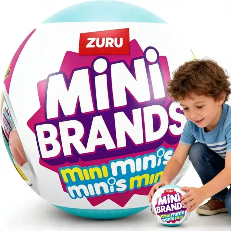 ZURU Original Fill The Fridge Mini Refrigerator Set Mini Brands Ball Series Caja Sorpresa Misteriosa Juguete de Casa de Muñecas Decoración Regalos