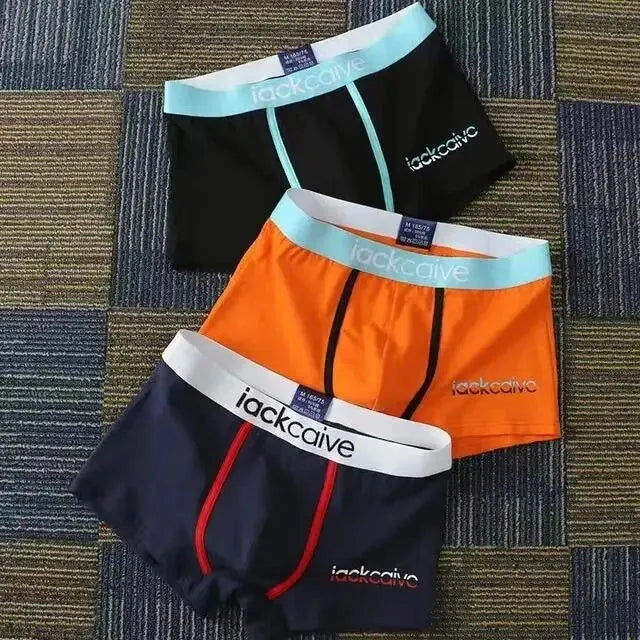 3 uds bragas masculinas ropa interior de algodón para hombres Boxers transpirables Boxer para hombre calzoncillos estampados pantalones cortos cómodos ropa interior para hombres M-3XL