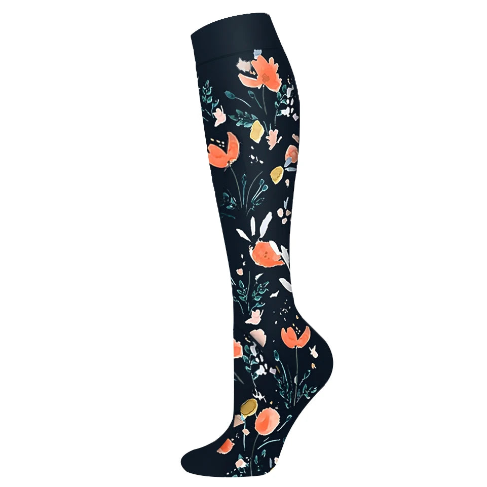Nuevos calcetines de compresión deportivos para venas varicosas, calcetines médicos de nailon para enfermería, aptos para correr, saltar, antifatiga