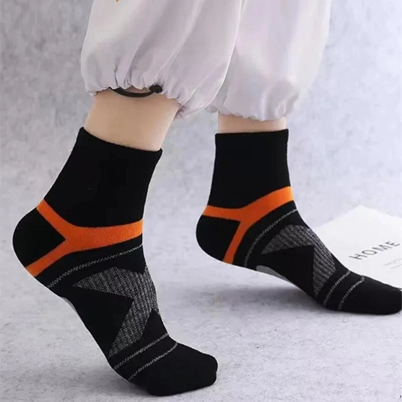 Lote de 3/5/10/20 pares de calcetines deportivos negros para hombre, calcetines informales para correr, Otoño Invierno, calcetines transpirables de alta calidad para hombre