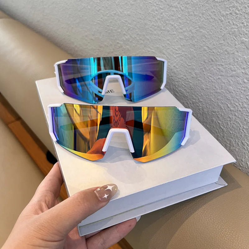 Gafas antiluz para senderismo y ciclismo, 2 uds., UV400, Protector de ojos a prueba de arena, gafas para deportes al aire libre, lentes antiradiación