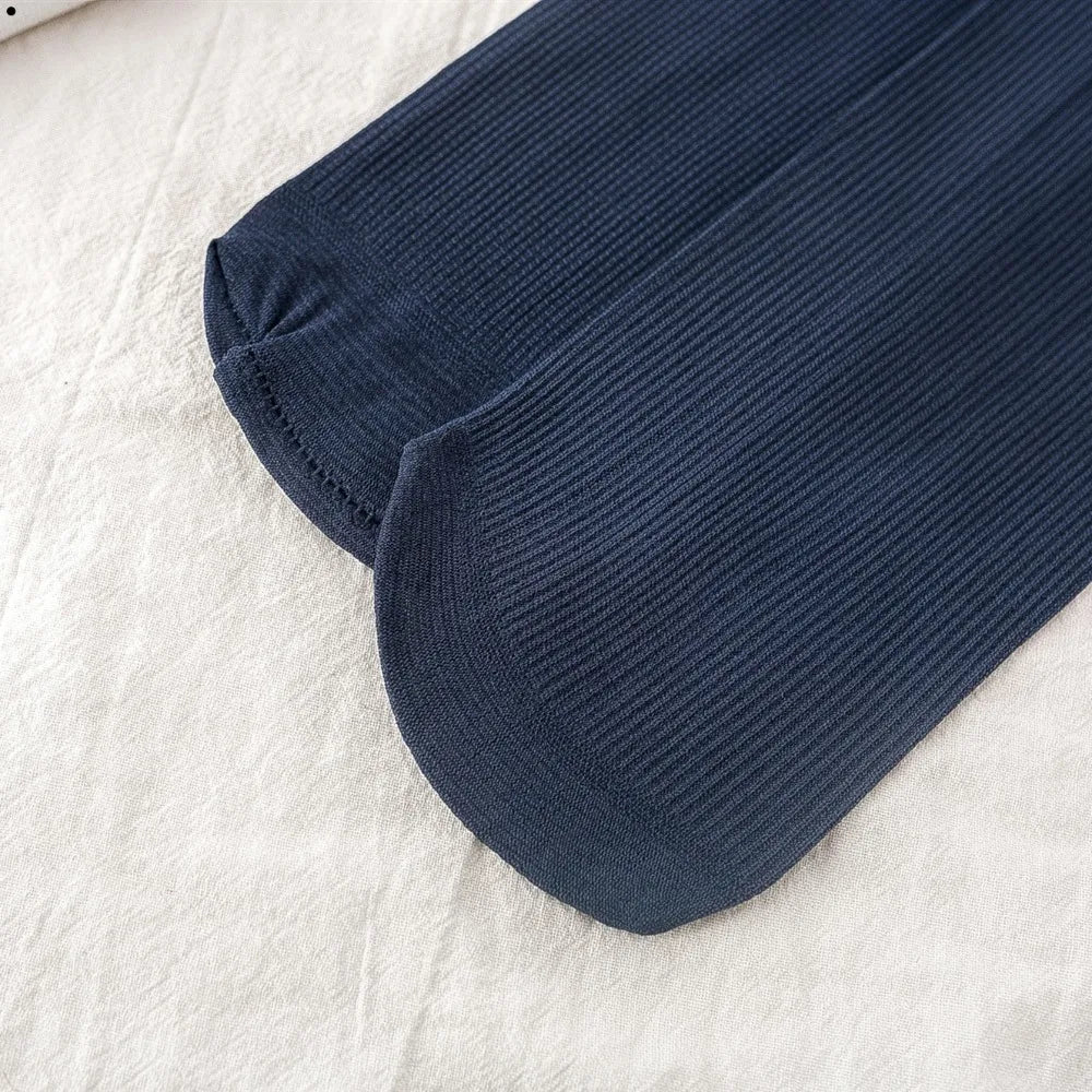 10 pares de calcetines de seda de hielo para hombre, calcetines ultrafinos de verano y primavera, calcetines de negocios sólidos, calcetines suaves transpirables, calcetines tobilleros de fibra de bambú