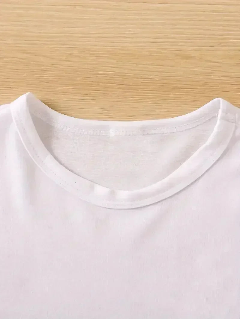 Ropa informal con cuello redondo para mujer, Top para todas las estaciones, camiseta con estampado de diseño de gato divertido para escalar, ropa estética de manga corta