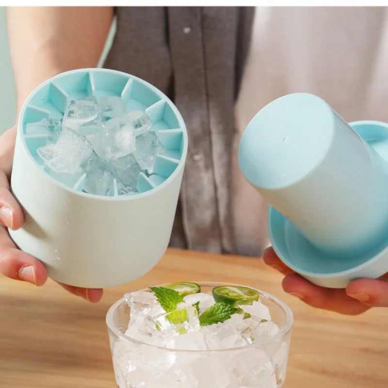 Molde de silicona para cubitos de hielo, cubo de hielo redondo, refrigerador casero DIY de verano, máquina de hielo congelada, molde creativo para cubitos de hielo, herramientas de bar
