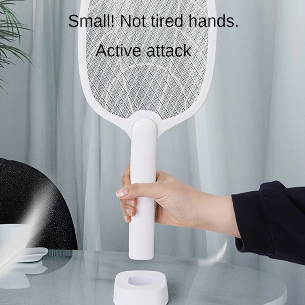 Lámpara antimosquitos, recargable por USB, eléctrica, plegable, mata mosquitos, raqueta, matamoscas, repelente de insectos, Zapper