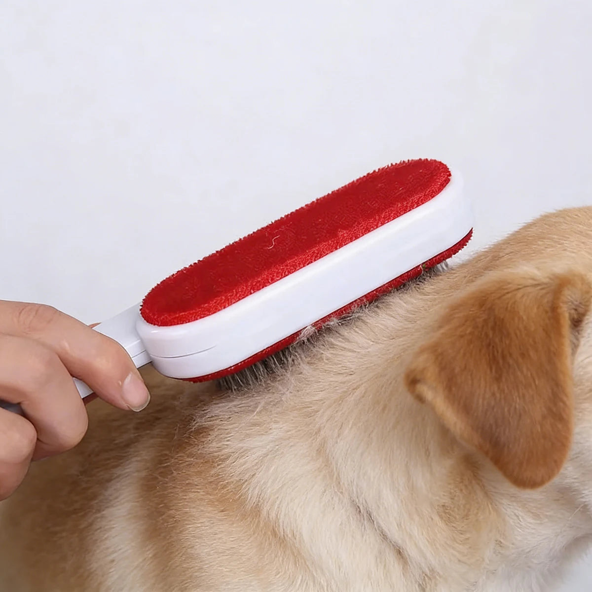 Rodillo quitapelusas autolimpiante de 2 lados, cepillo para eliminar el polvo y el pelo de mascotas, cepillo para remover el pelo de perros y gatos de sofás, alfombras y ropa.