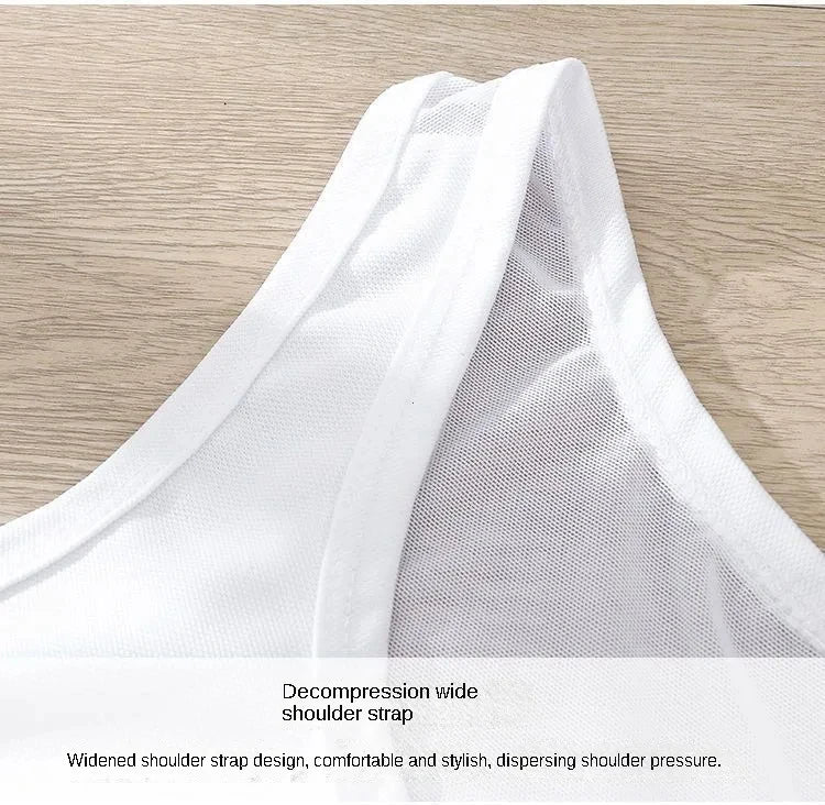 Carpeta de pecho transpirable para mujer, chaleco corto con hebilla lateral, Tops, carpeta de pecho, ropa interior, camisetas sin mangas, vendaje envolvente para el pecho inalámbrico