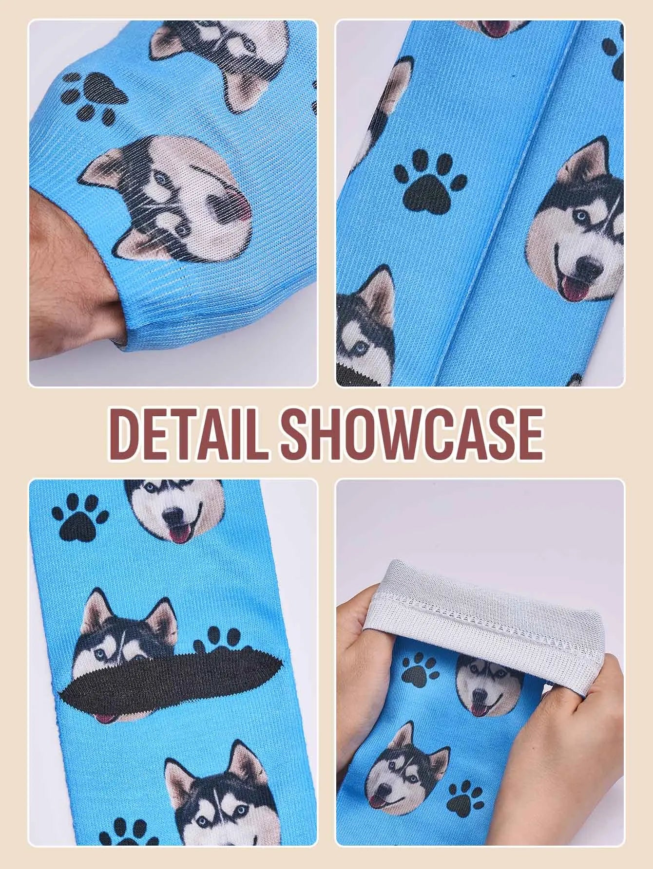 Calcetines Personalizados con Foto, Calcetines Divertidos con Imagen Impresa, Dos Tallas Disponibles, Regalo Único