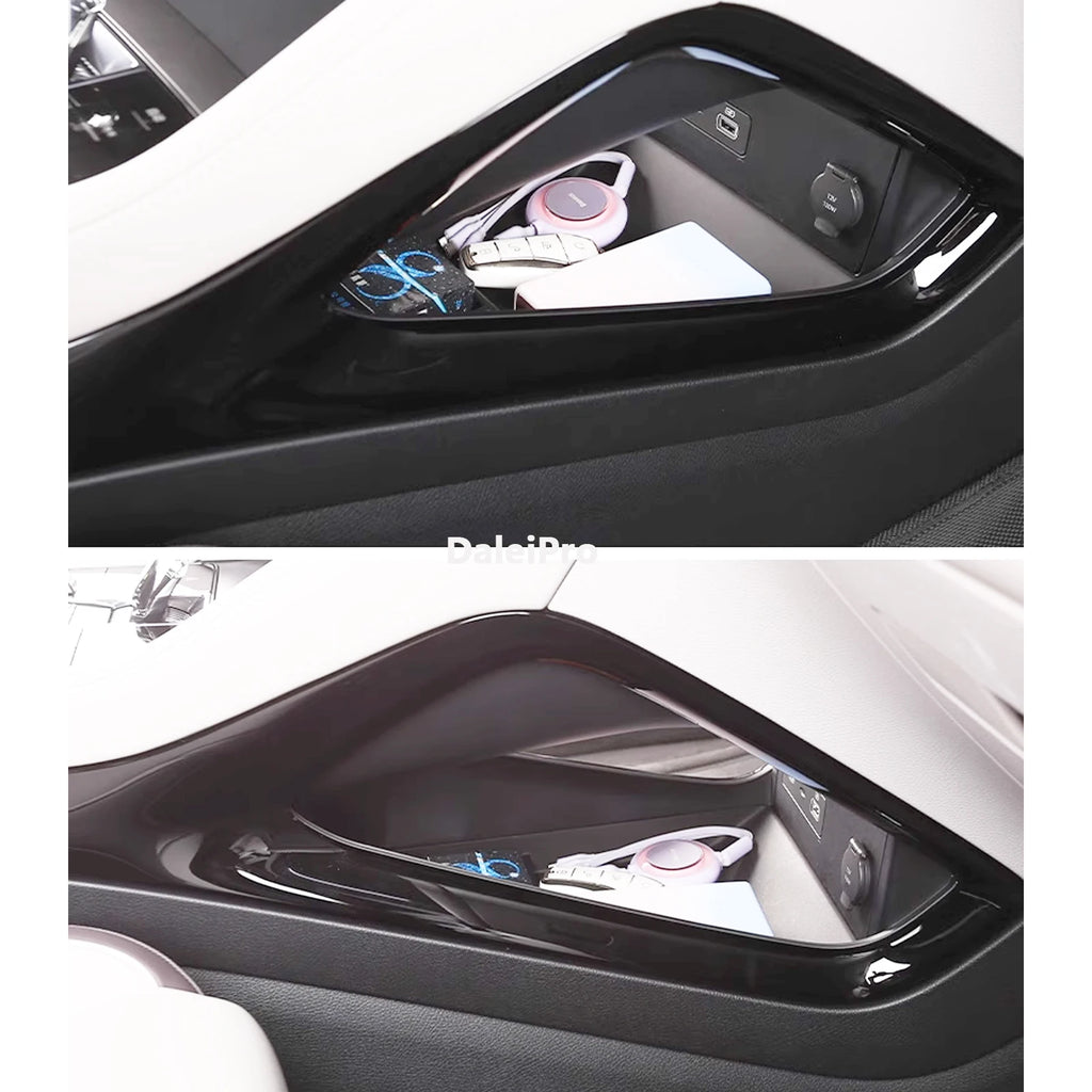 Para BYD Seal U 2023 2024 2025 caja de almacenamiento con reposabrazos consola central portavasos caja de almacenamiento en capas accesorios para Song Plus DM-i