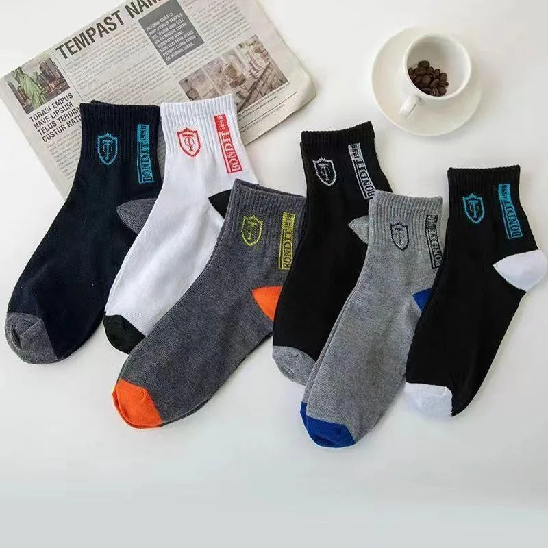 5/10 pares de calcetines transpirables de baloncesto para hombre para primavera y otoño medias deportivas desodorantes con absorción de sudor