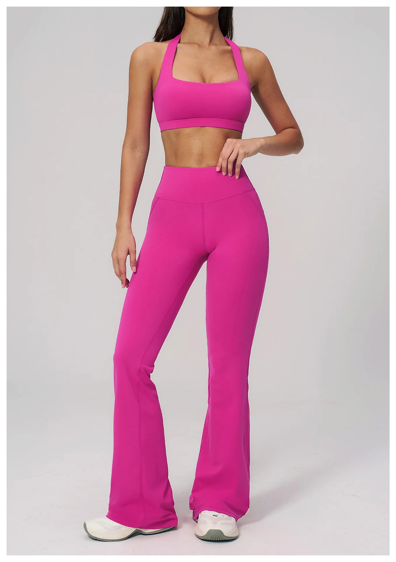Conjunto de Yoga para Mujer, Ropa Deportiva, Conjunto de Gimnasio y Fitness, 2 Piezas, Leggings para Correr, Sujetador Deportivo Transpirable, Ropa Deportiva Femenina