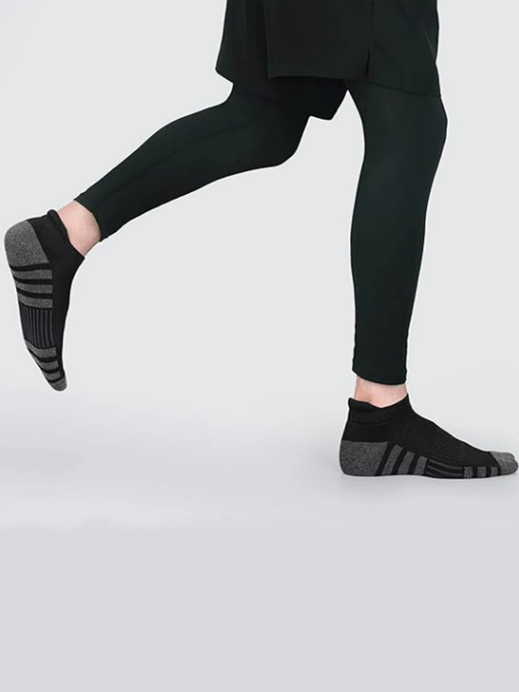 6/24 pares de calcetines deportivos tobilleros para correr, calcetines deportivos acolchados y transpirables de corte bajo para hombres y mujeres