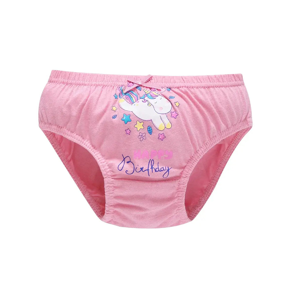2/5/10 Uds bragas de algodón para niñas lindo gato unicornio Arco Iris varios patrones de dibujos animados calzoncillos para niñas ropa interior cómoda y suave para niños.