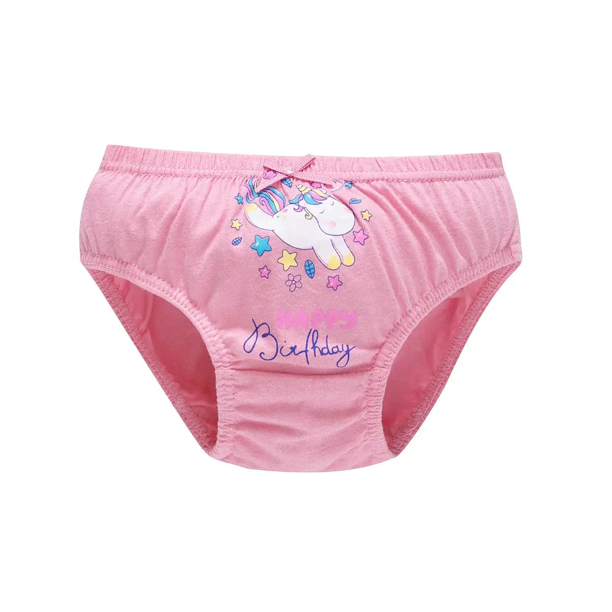 2/5/10 Uds bragas de algodón para niñas lindo gato unicornio Arco Iris varios patrones de dibujos animados calzoncillos para niñas ropa interior cómoda y suave para niños.