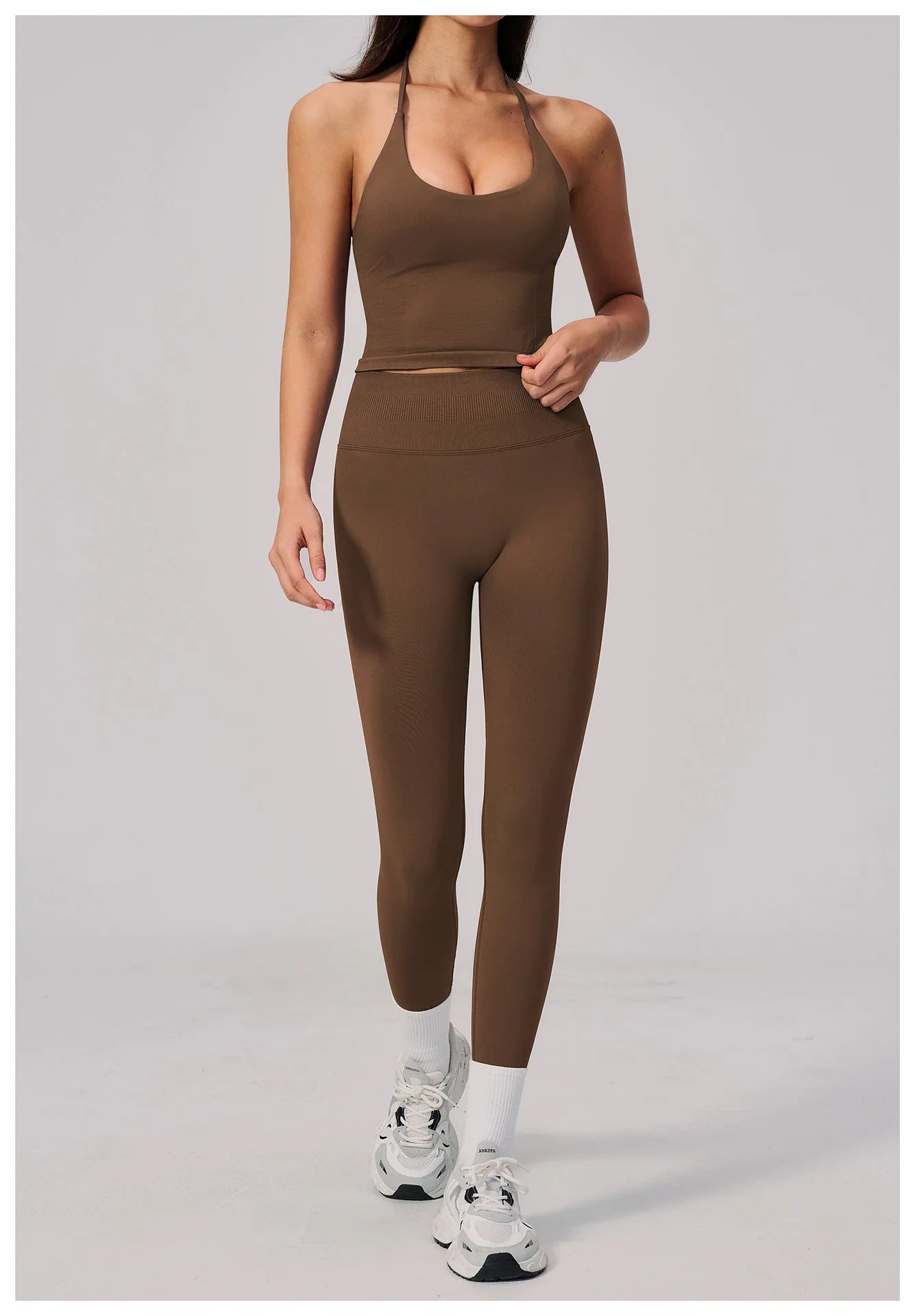 Conjunto de Yoga sin Costuras para Mujer, Ropa Deportiva, Conjunto de Fitness de 2 Piezas, Leggings y Sujetador Deportivo Transpirable, Ropa Deportiva Femenina