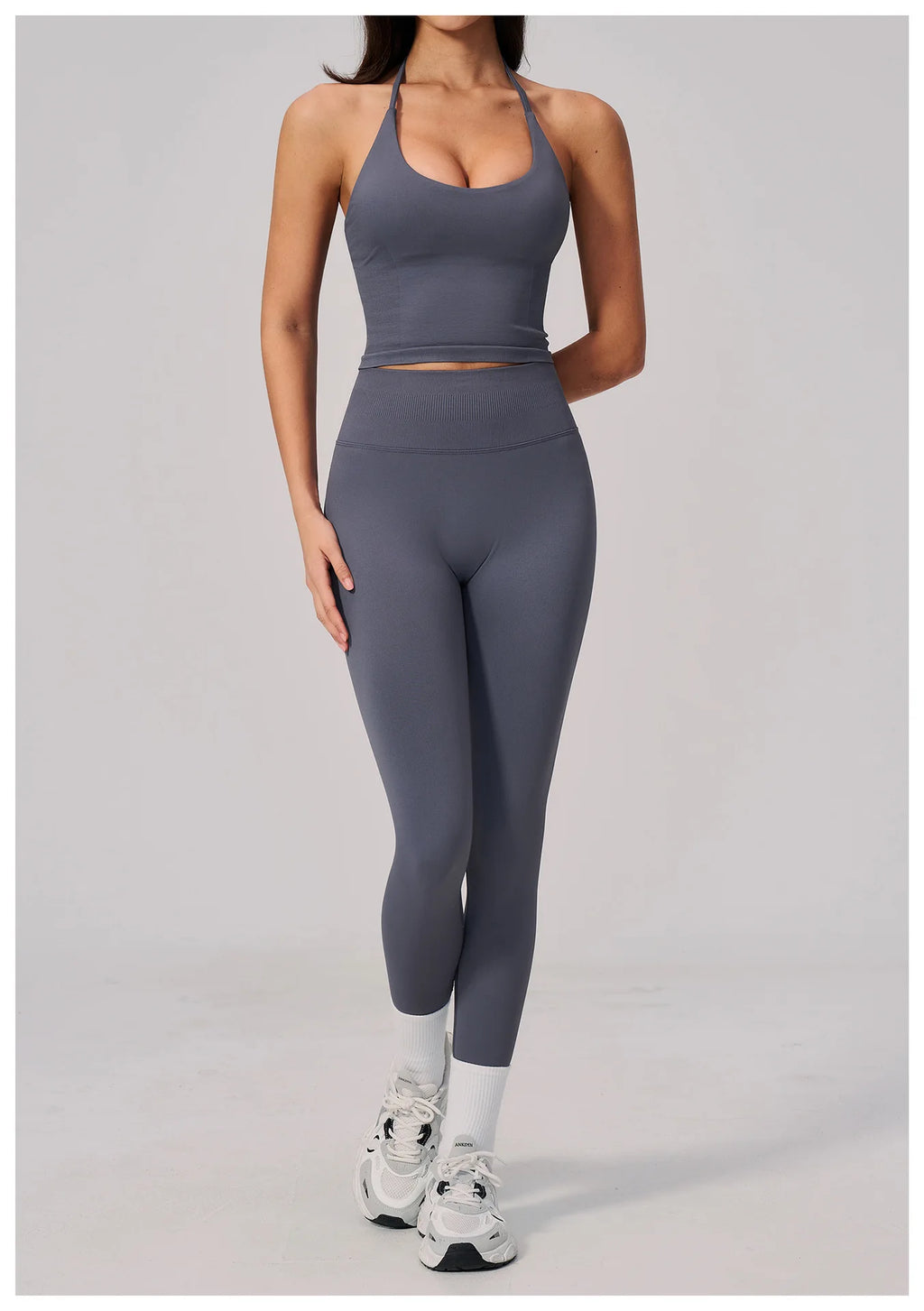 Conjunto de Yoga sin Costuras para Mujer, Ropa Deportiva, Conjunto de Fitness de 2 Piezas, Leggings y Sujetador Deportivo Transpirable, Ropa Deportiva Femenina