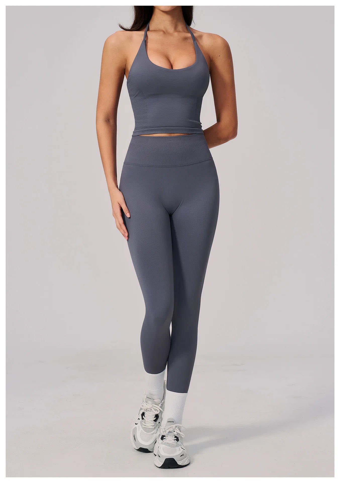 Conjunto de Yoga sin Costuras para Mujer, Ropa Deportiva, Conjunto de Fitness de 2 Piezas, Leggings y Sujetador Deportivo Transpirable, Ropa Deportiva Femenina