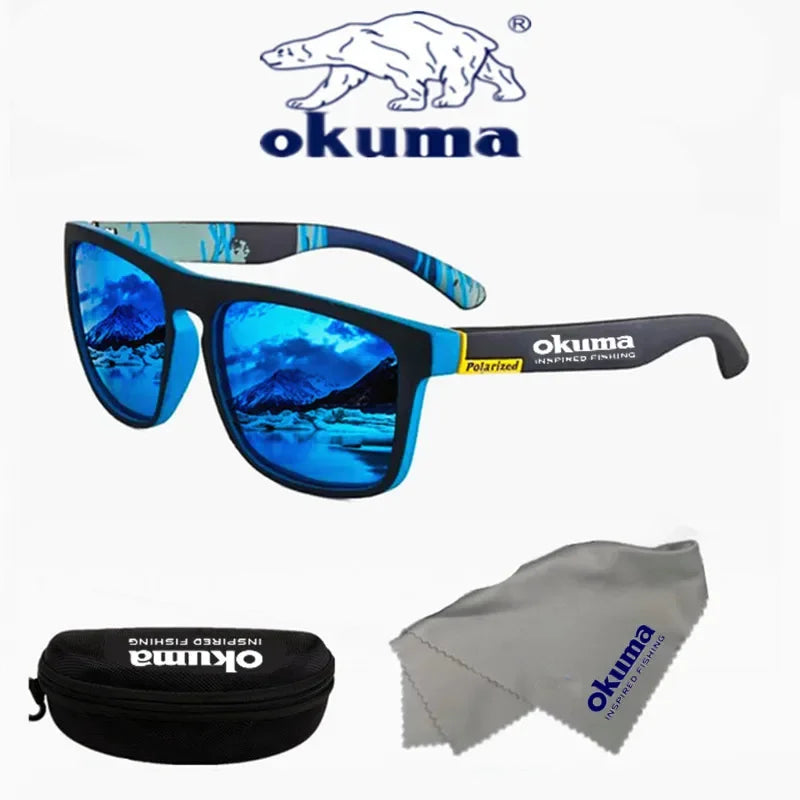 Okuma-gafas de sol polarizadas UV400 para hombre y mujer, lentes de sol al aire libre para caza, pesca, conducción de bicicletas, caja opcional