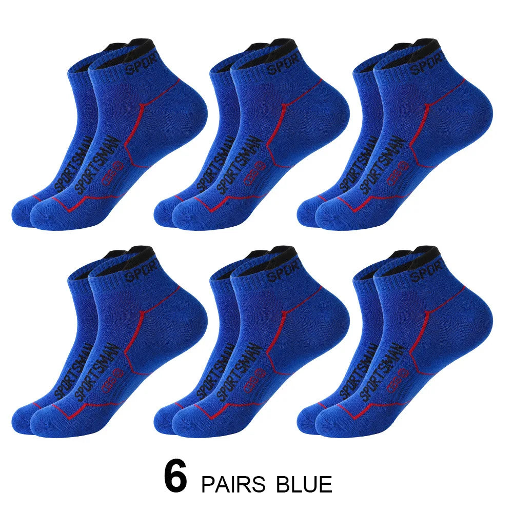 6 pares de calcetines calcetines cortos para hombre calcetines de baloncesto absorbentes y olorosos calcetines deportivos para correr calcetines de malla transpirable para hombre