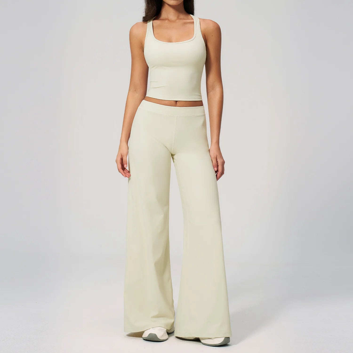 Conjunto Deportivo de Yoga para Mujer, Conjunto de Dos Piezas, Pantalones y Top, Ropa Deportiva para Gimnasio, Yoga y Entrenamiento
