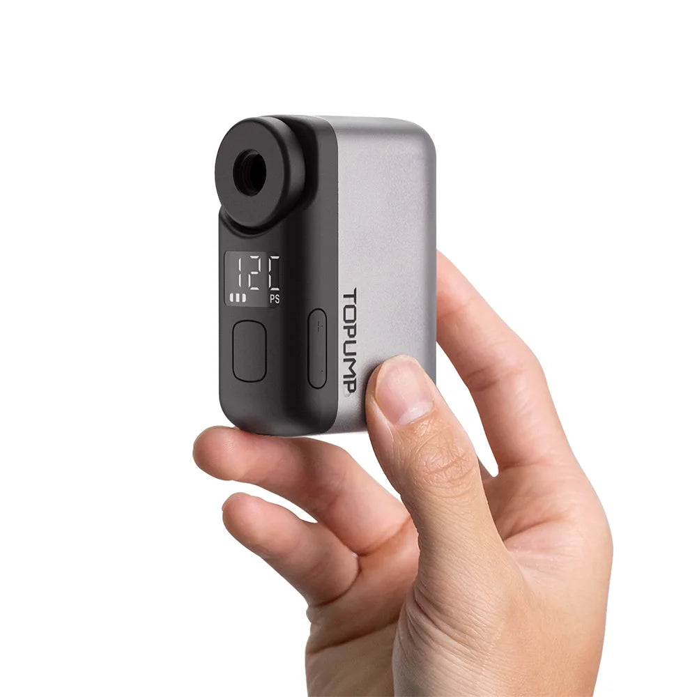 TOPUMP TB2 PRO Mini bomba eléctrica portátil para bicicleta Inflador de neumáticos inalámbrico 120PSI Max 450mAh batería con pantalla de carga rápida