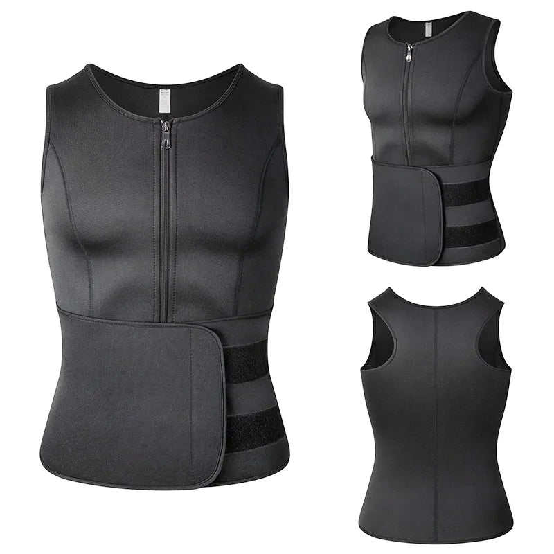 Vensslim-Chaleco moldeador de cuerpo para hombre, entrenador de cintura, camisa adelgazante, camiseta interior de compresión para Sauna y sudor, ropa moldeadora, quemador de grasa, Tops de entrenamiento