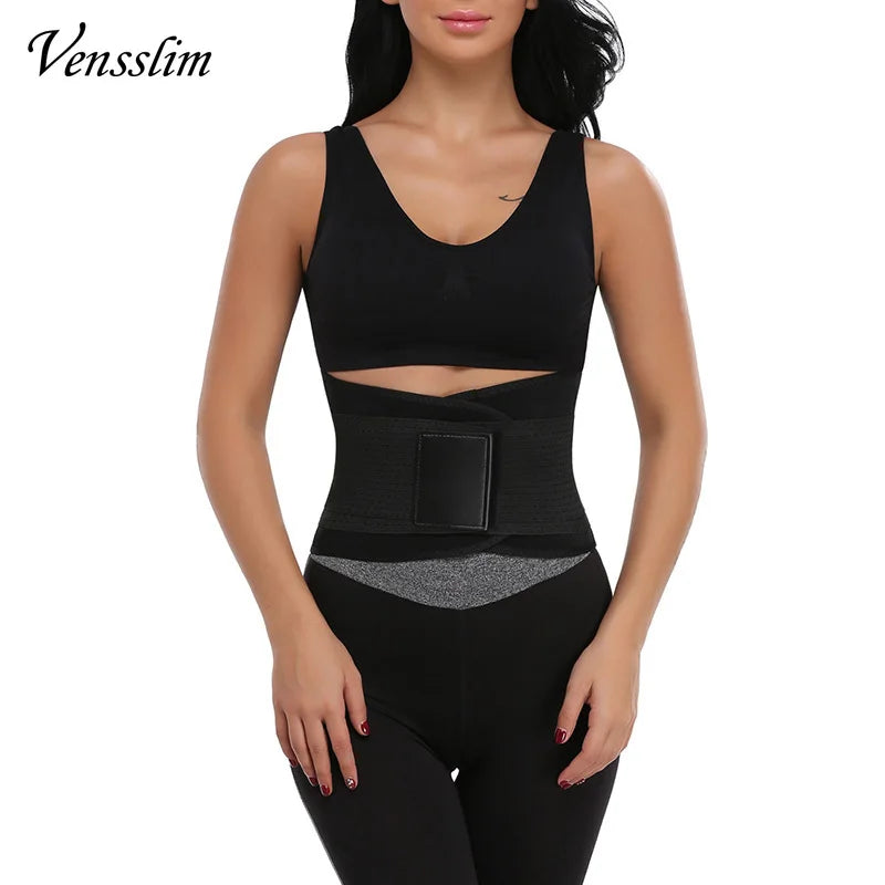 Vensslim mujeres Sauna sudor Abdomen recortador cinturón cintura entrenador adelgazante cuerpo Shaper corsé entrenamiento vientre delgado quemador de grasa fajas