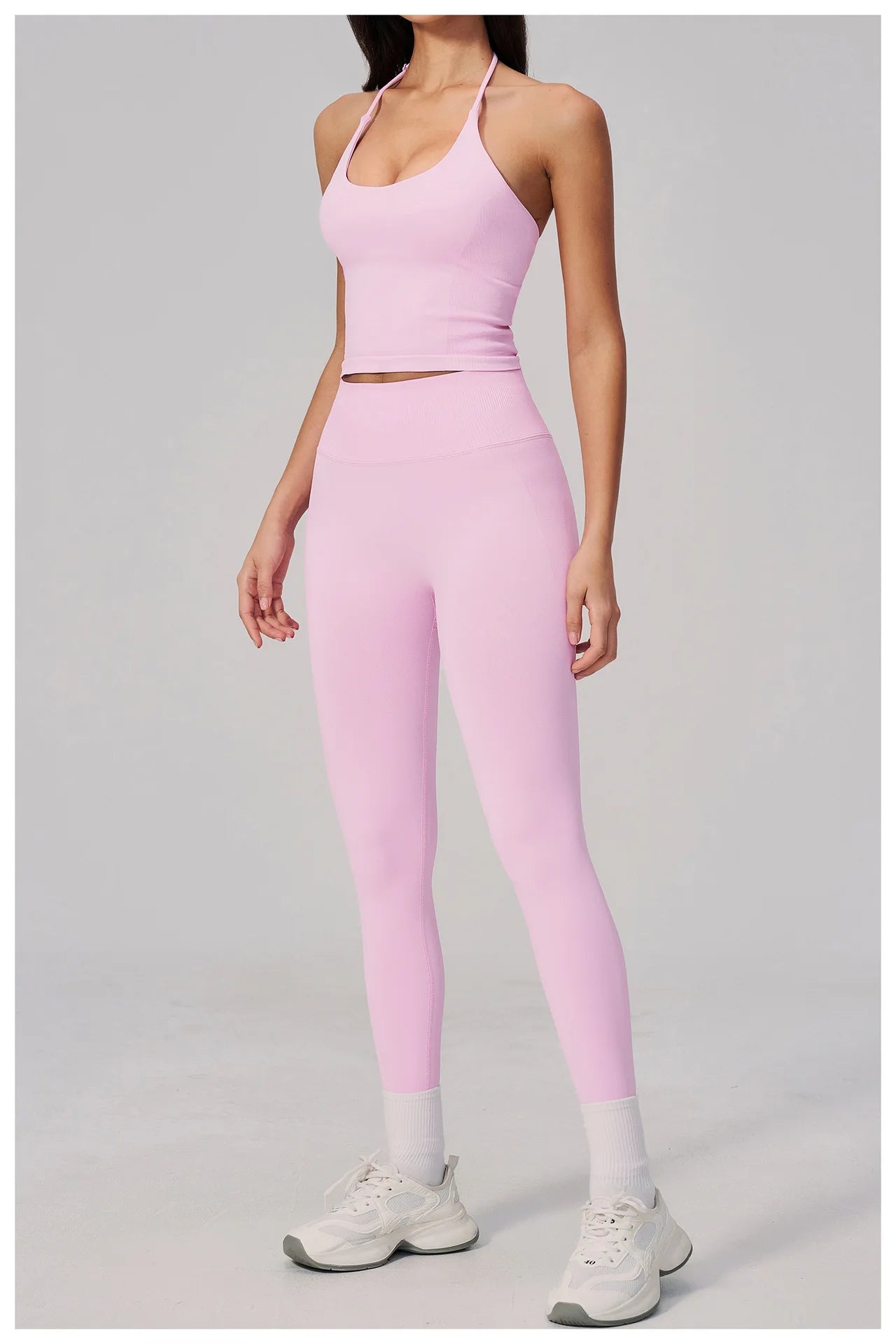 Conjunto de Yoga sin Costuras para Mujer, Ropa Deportiva, Conjunto de Fitness de 2 Piezas, Leggings y Sujetador Deportivo Transpirable, Ropa Deportiva Femenina