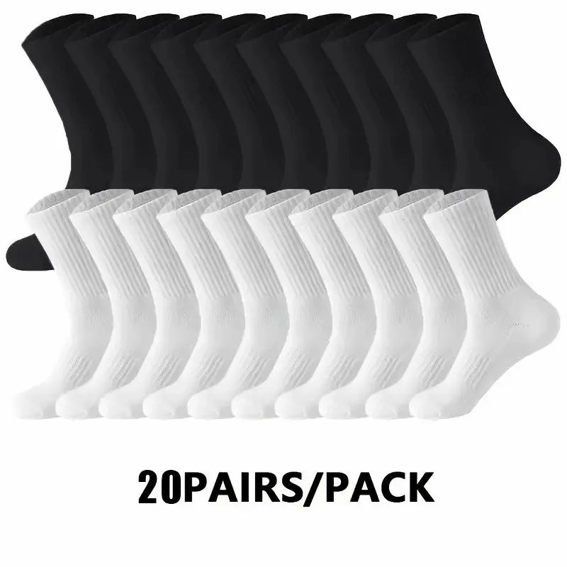 5/10/20 pares de calcetines de cuello redondo de color sólido neutro, calcetines deportivos transpirables y cómodos para primavera y verano, calcetines deportivos para todas las estaciones
