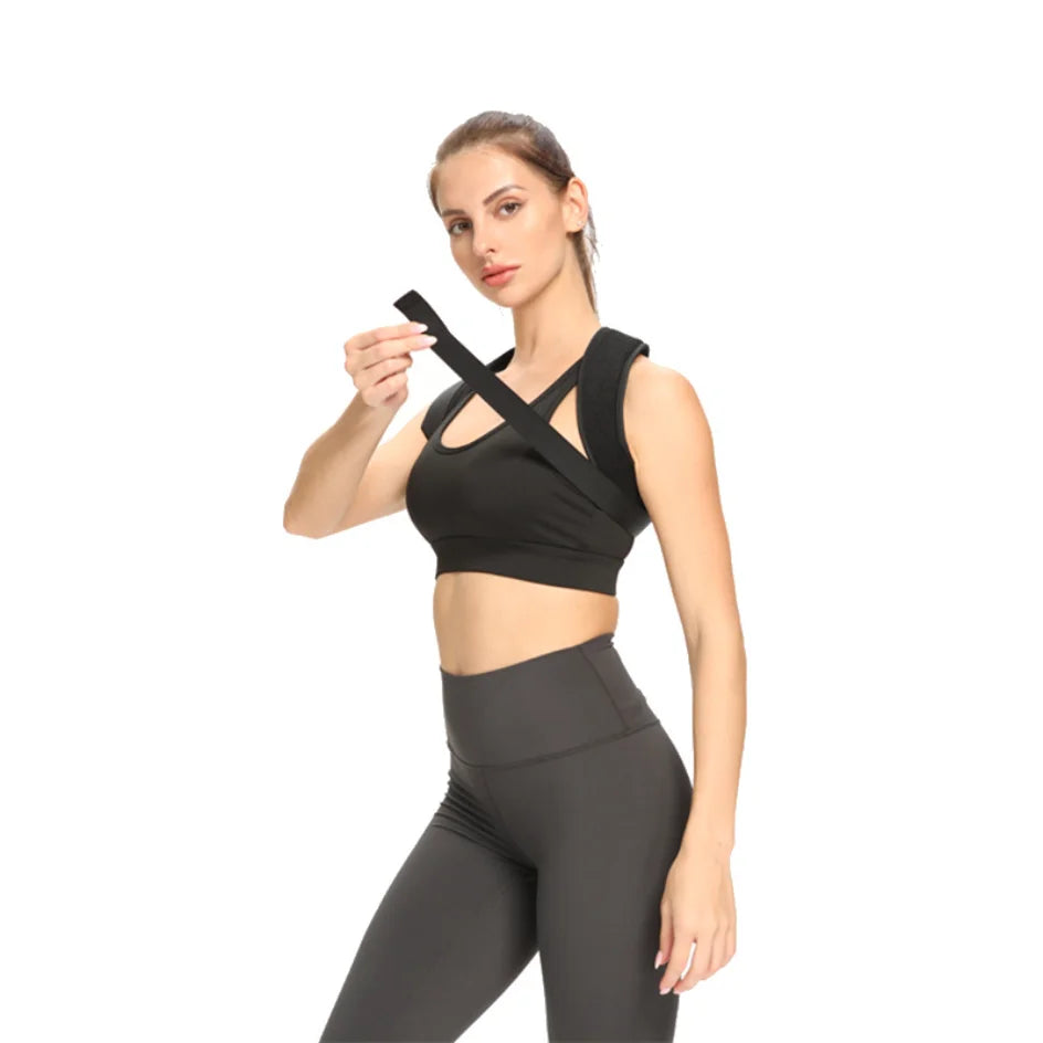 Cinturón Corrector de postura ajustable para espalda y hombros, soporte para clavícula y columna vertebral, modela tu cuerpo, deporte en casa y oficina