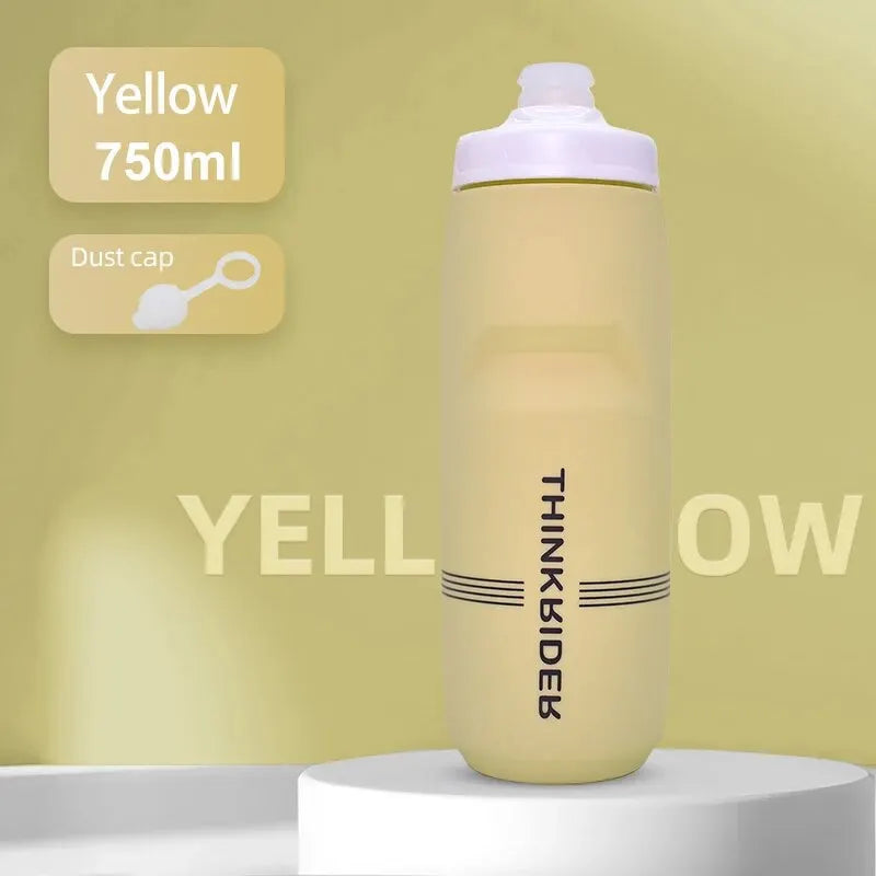 ThinkRider-botella de agua para bicicleta de montaña y carretera, botella de plástico portátil de gran capacidad para deportes al aire libre, 620ml/750ml