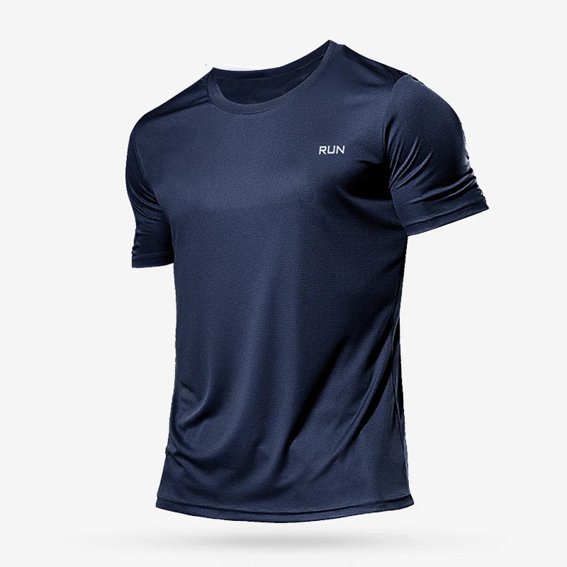 Camisetas de culturismo para correr de secado rápido para hombre, camiseta deportiva para gimnasio, camisetas de manga corta para Fitness, camiseta de gran tamaño, verano