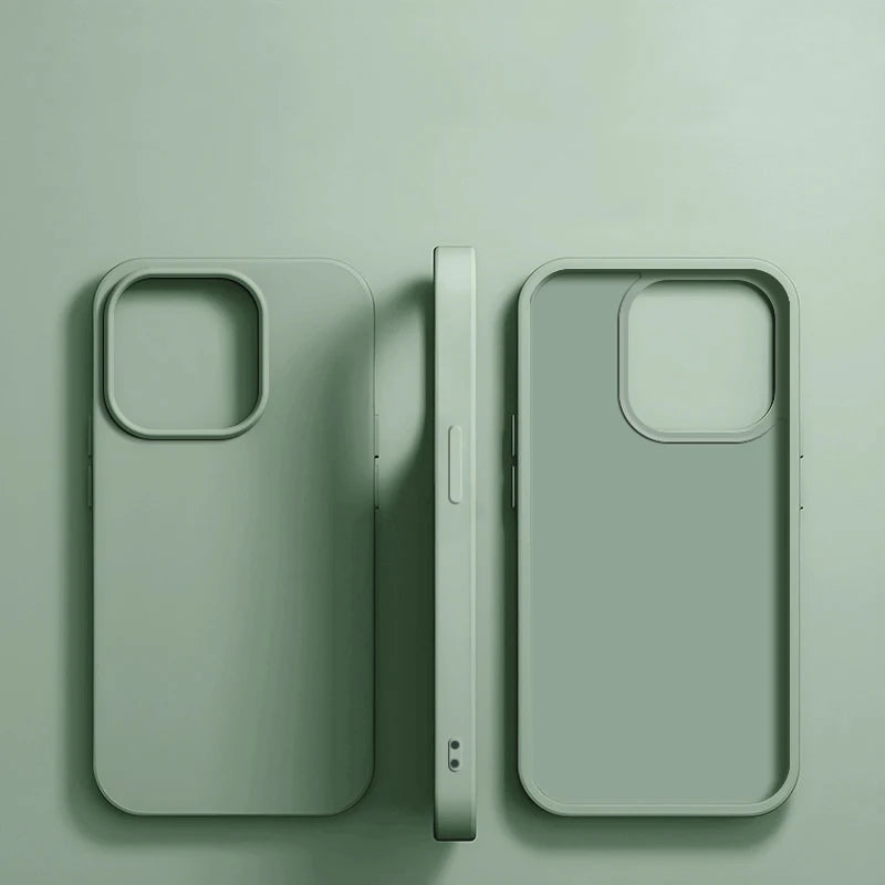Funda de teléfono de silicona líquida de lujo para APPLE iPhone 11 13 12 14 15 16 Pro Max fundas para iPhone 15 Plus funda protectora a prueba de golpes