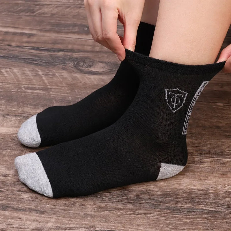 5/10 pares de calcetines transpirables de baloncesto para hombre para primavera y otoño medias deportivas desodorantes con absorción de sudor