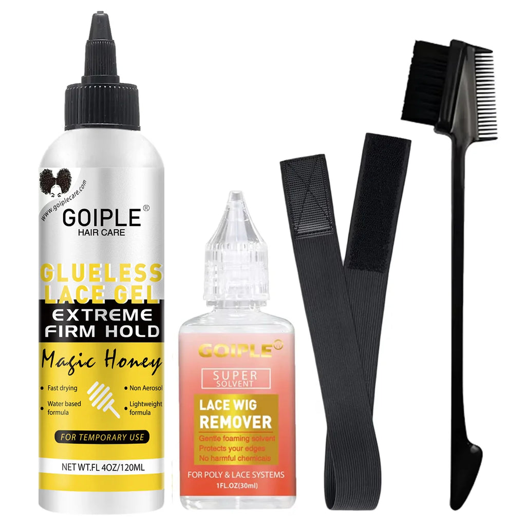 GOIPLE Gel Adhesivo para Encaje sin Pegamento, Lavable, 2 fl.oz, Fijación Extrema, Fórmula Ligera a Base de Agua, Adhesivo No Aerosol para Uso Temporal