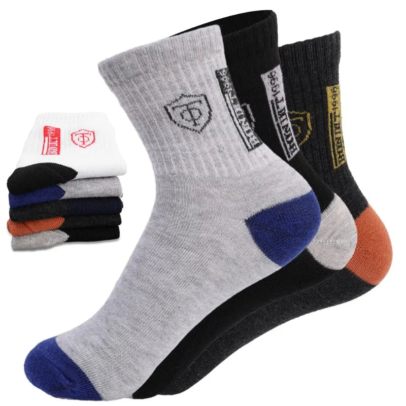 5/10 pares de calcetines transpirables de baloncesto para hombre para primavera y otoño medias deportivas desodorantes con absorción de sudor