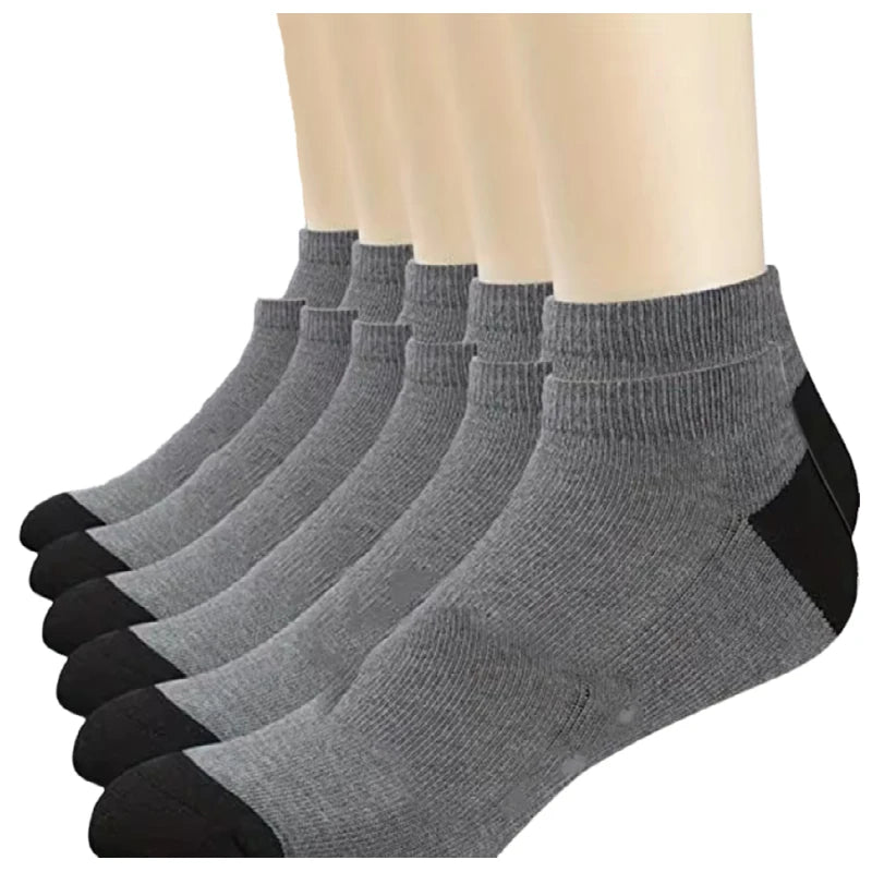 10 pares de medias deportivas de algodón transpirables para hombre, calcetines de fibra de bambú para otoño e invierno, desodorante con absorción de sudor, calcetines de negocios