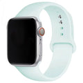 Correa de silicona para Apple Watch, 46mm, 44mm, 45mm, 40mm, 41mm, 42-38mm, 49mm, pulsera deportiva iwatch series 11 10 9 8 7 6 5 SE Ultra3