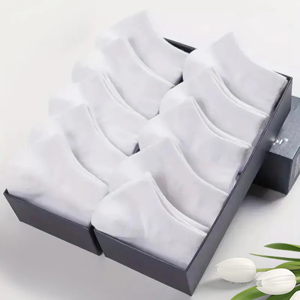 10/20/30/40/50 pares de calcetines tobilleros de corte bajo con desodorante transpirable para hombre, ropa cómoda que absorbe el sudor y para verano