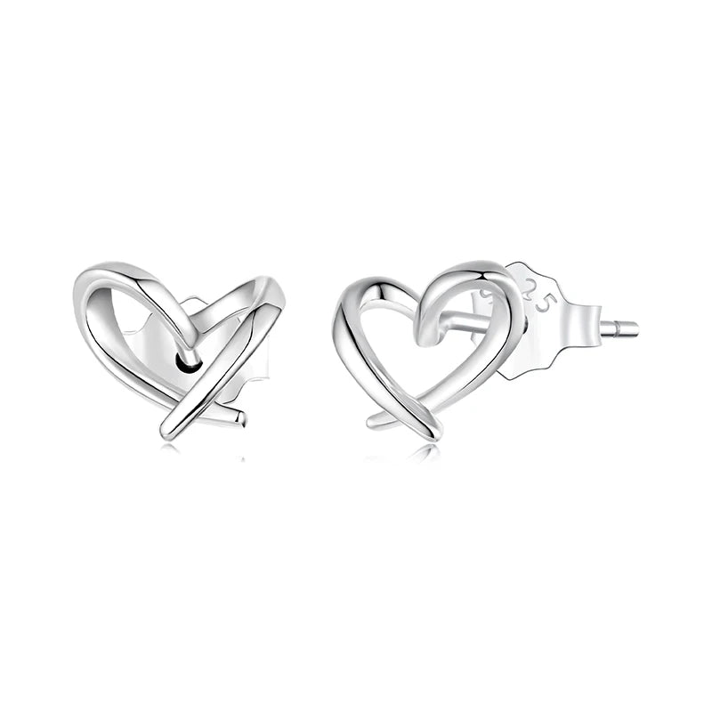 WOSTU-pendientes de plata de ley 925 con diseño de animales y patas bonitas de arcoíris para mujer, aretes con forma de corazón, flor ovalada, circonita, cangrejo, regalo de joyería