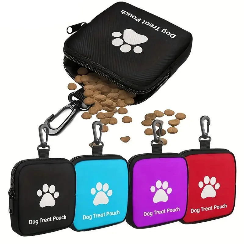 Bolsa portátil para golosinas para perros, adiestramiento al aire libre, bolsillo para comida para perros, bolsas multifuncionales de recompensa para perros, suministros para mascotas