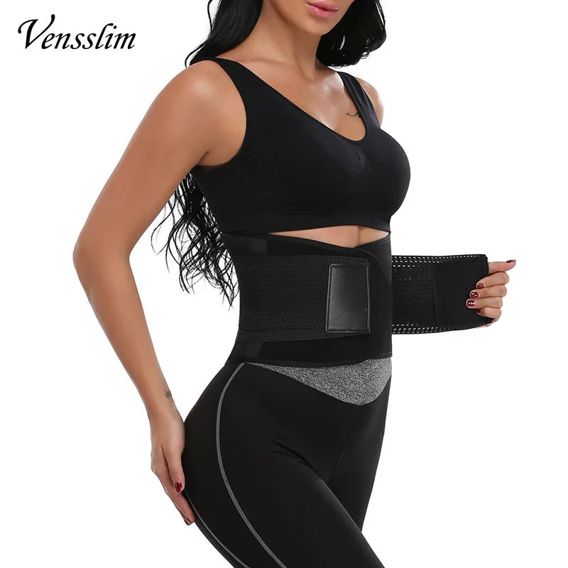 Vensslim mujeres Sauna sudor Abdomen recortador cinturón cintura entrenador adelgazante cuerpo Shaper corsé entrenamiento vientre delgado quemador de grasa fajas