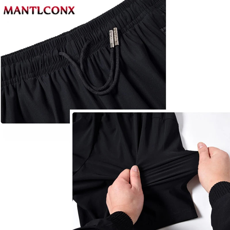 Pantalones Cortos Deportivos de Verano para Hombre, Ropa Deportiva Fresca, Pantalones Cortos Deportivos Casuales, Pantalones Cortos para Gimnasio, Entrenamiento, Correr, Color Negro y Gris