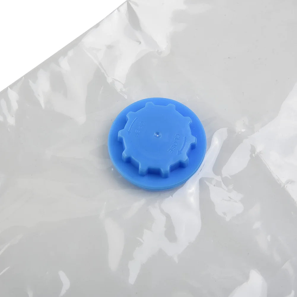 Bolsas de almacenamiento al vacío con válvula plegable comprimida, ahorro de espacio, almacenamiento de ropa de gran tamaño para toalla, manta de tela