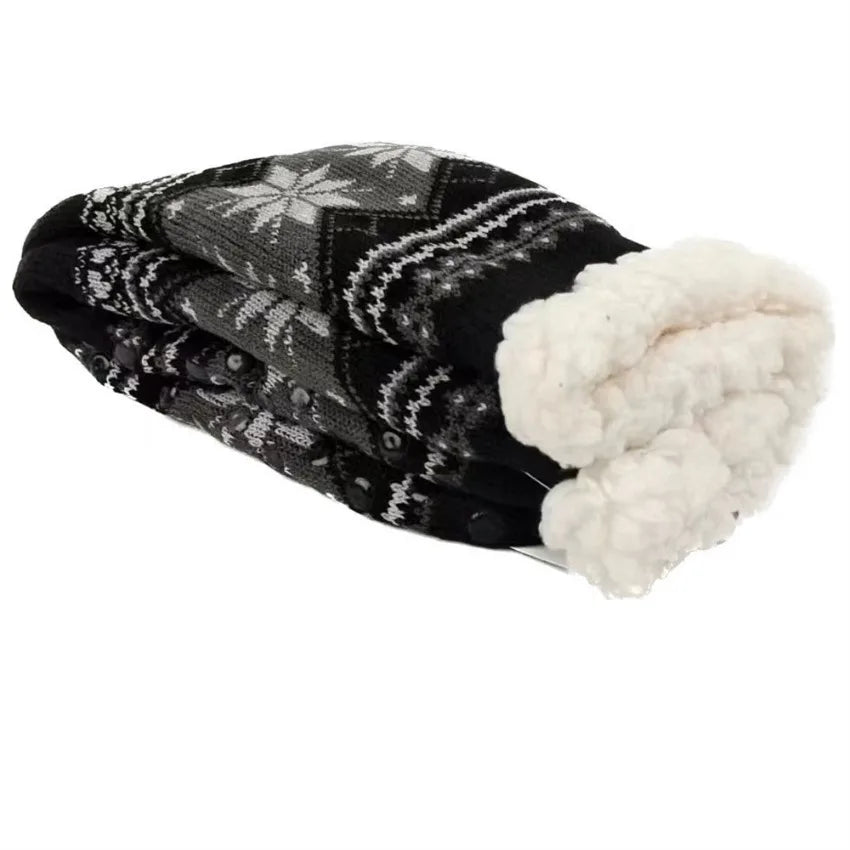Calcetines de invierno para hombre, calcetín corto esponjoso y cálido de terciopelo suave, térmico, antideslizante, peludo, regalos gruesos, novedad de 2023